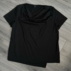 COS Black Draped T-Shirt (US L)
